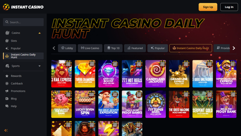 instant casino belgie review